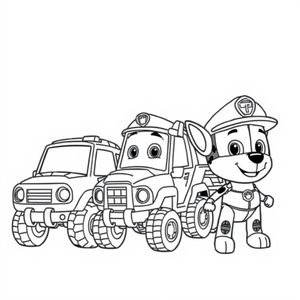 Libro para Colorear: Patrulla Canina en Acción