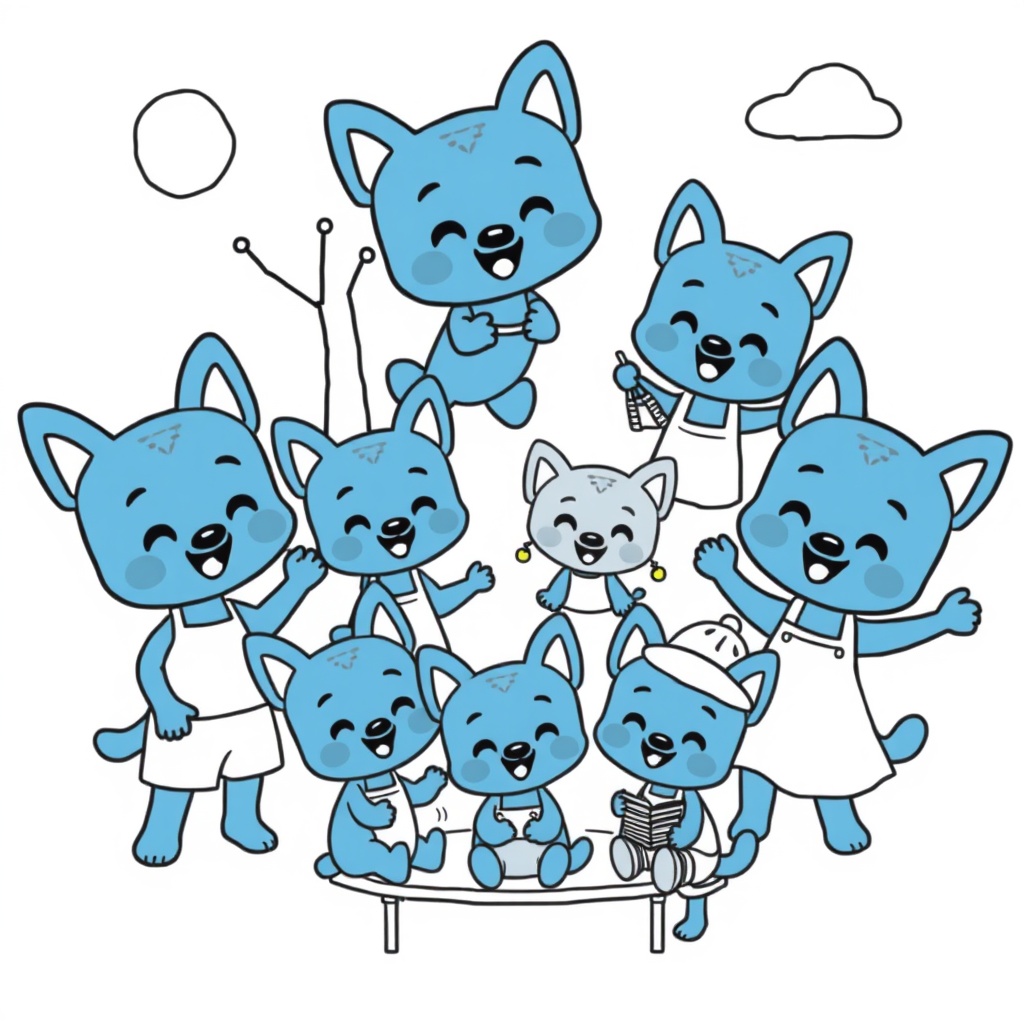 Libro para Colorear de Bluey