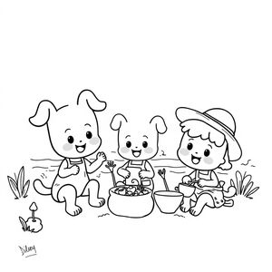 Libro para Colorear Bluey