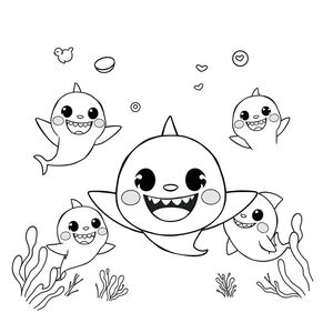 Baby Shark Coloreando: Aventura Submarina