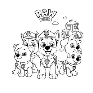 Libro para Colorear: Patrulla de Cachorros