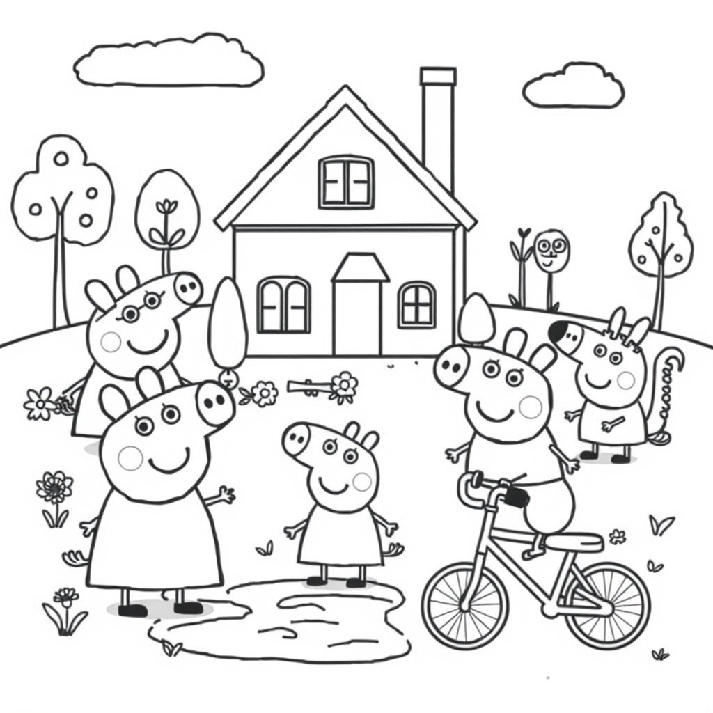 Libro para Colorear de Peppa Pig