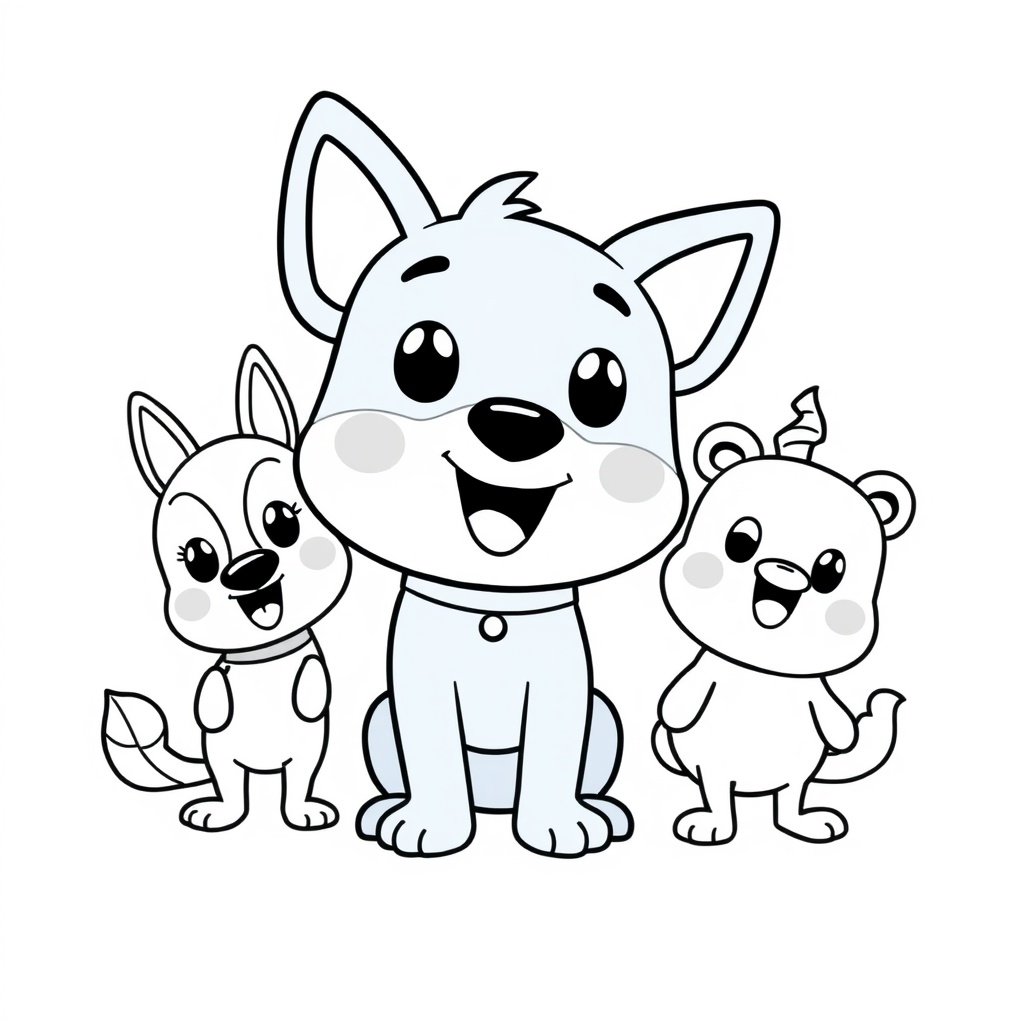 Libro para Colorear de Bluey