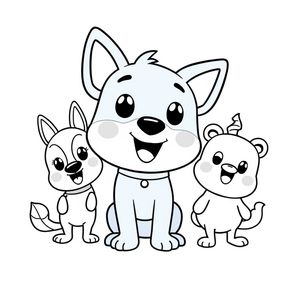 Libro para Colorear de Bluey