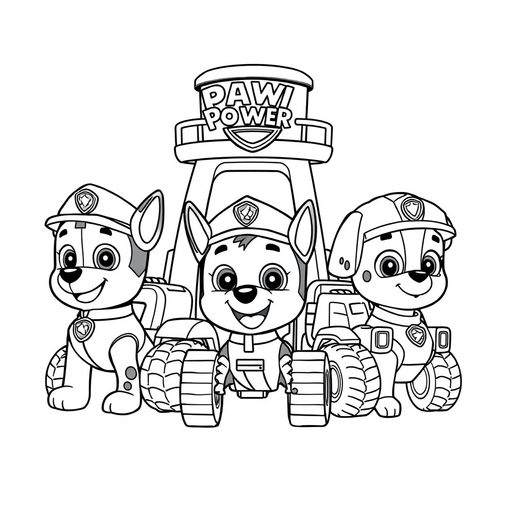 Kolorowanka PAW Patrol: Misje Psów Ratowników