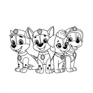 Libro para colorear de la Patrulla Canina