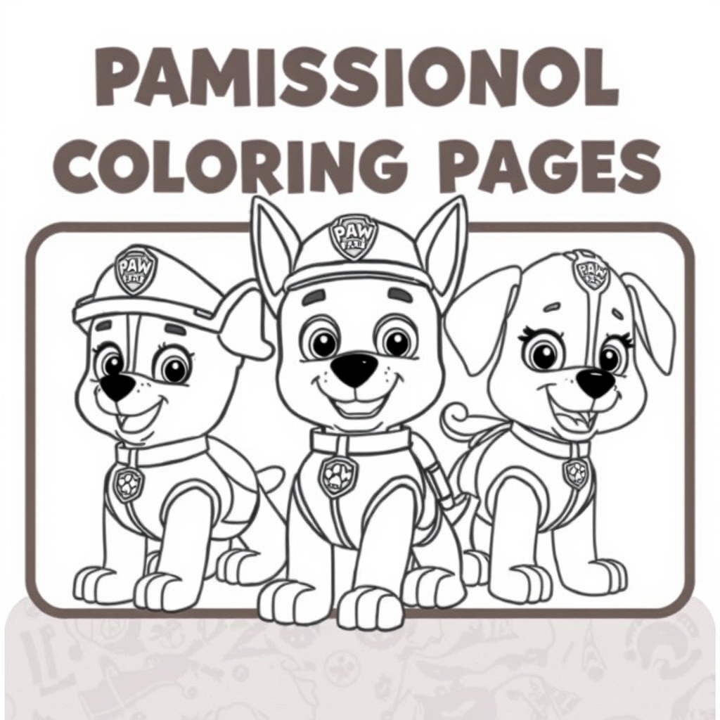 Patrulla Canina: Páginas para Colorear de Misión