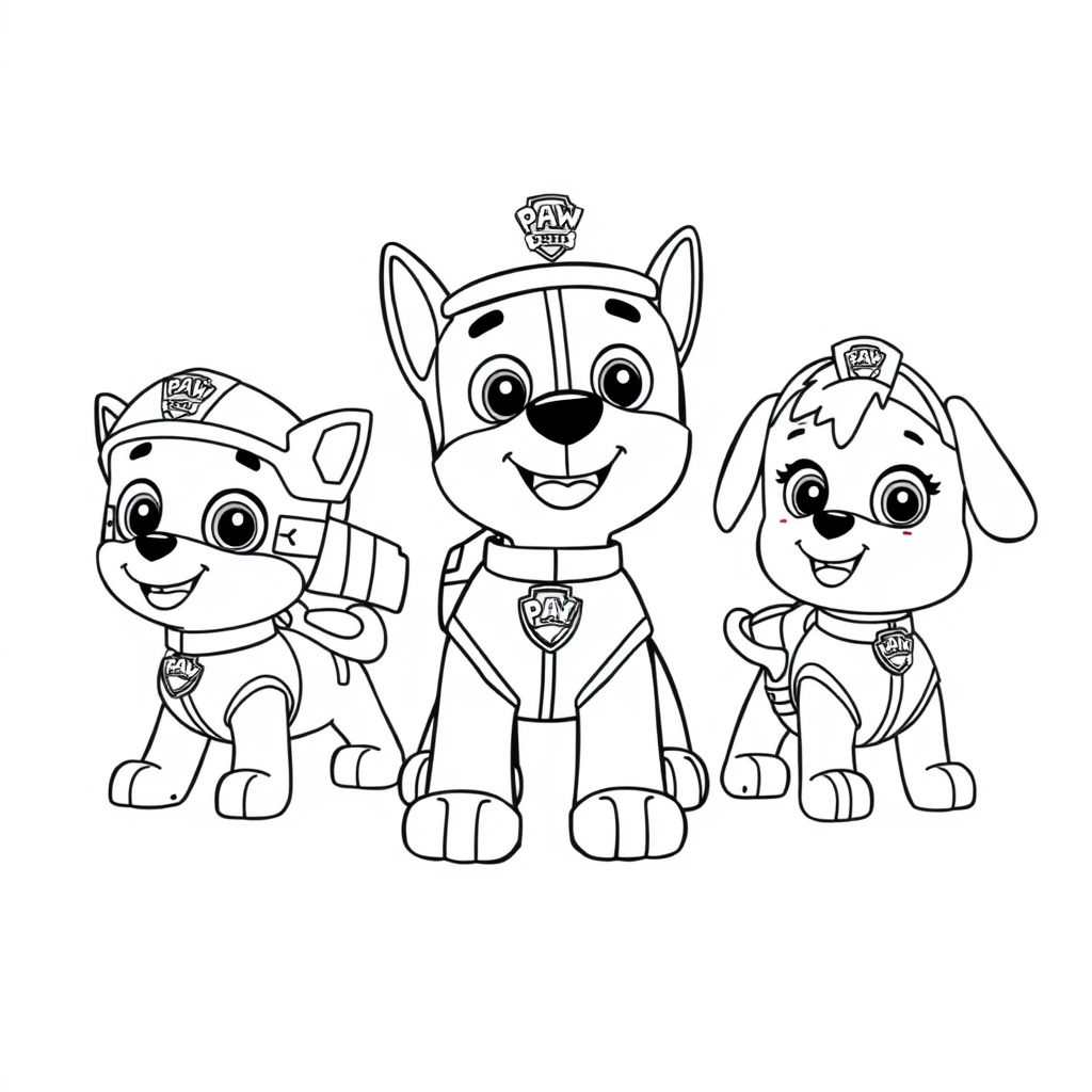 Kolorowanka Psi Patrol