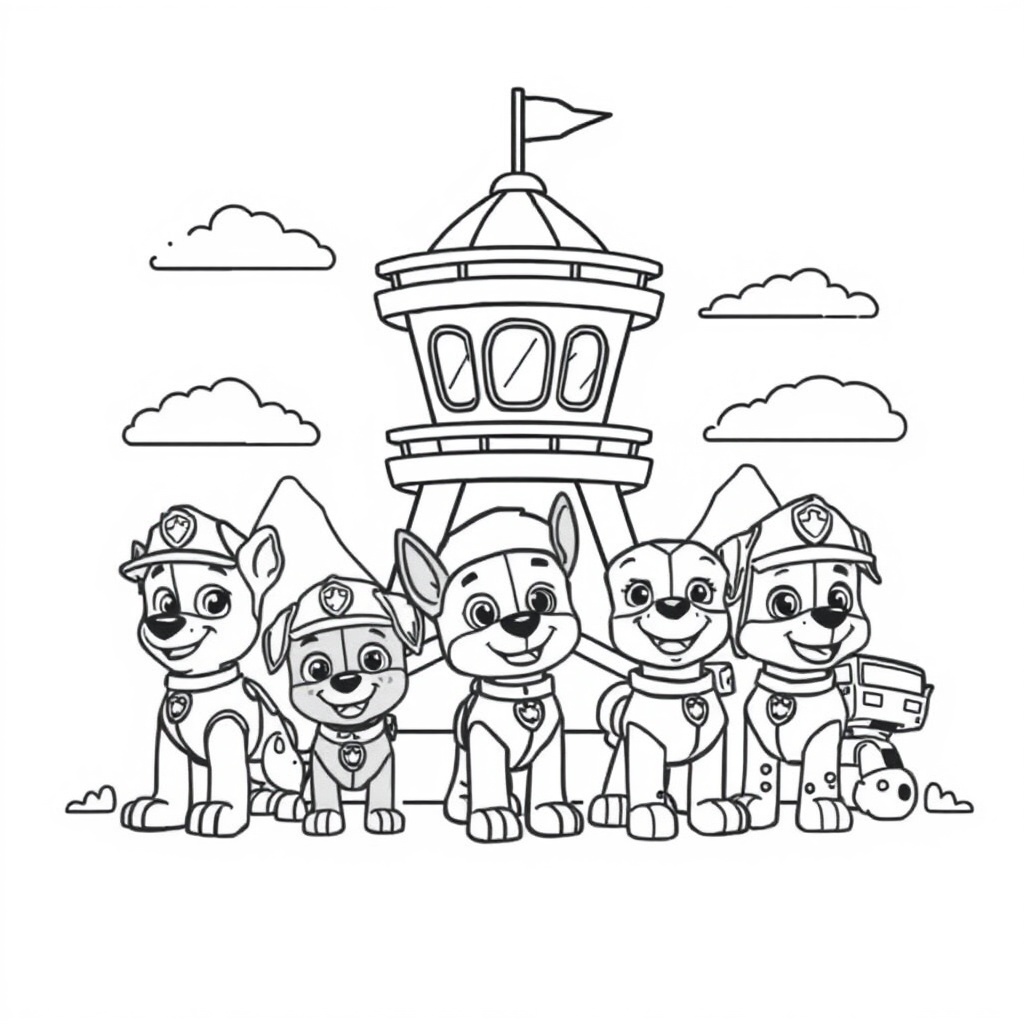 Libro para Colorear de Patrulla Canina