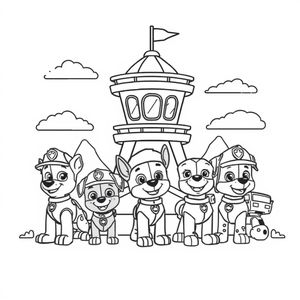 Libro para Colorear de Patrulla Canina