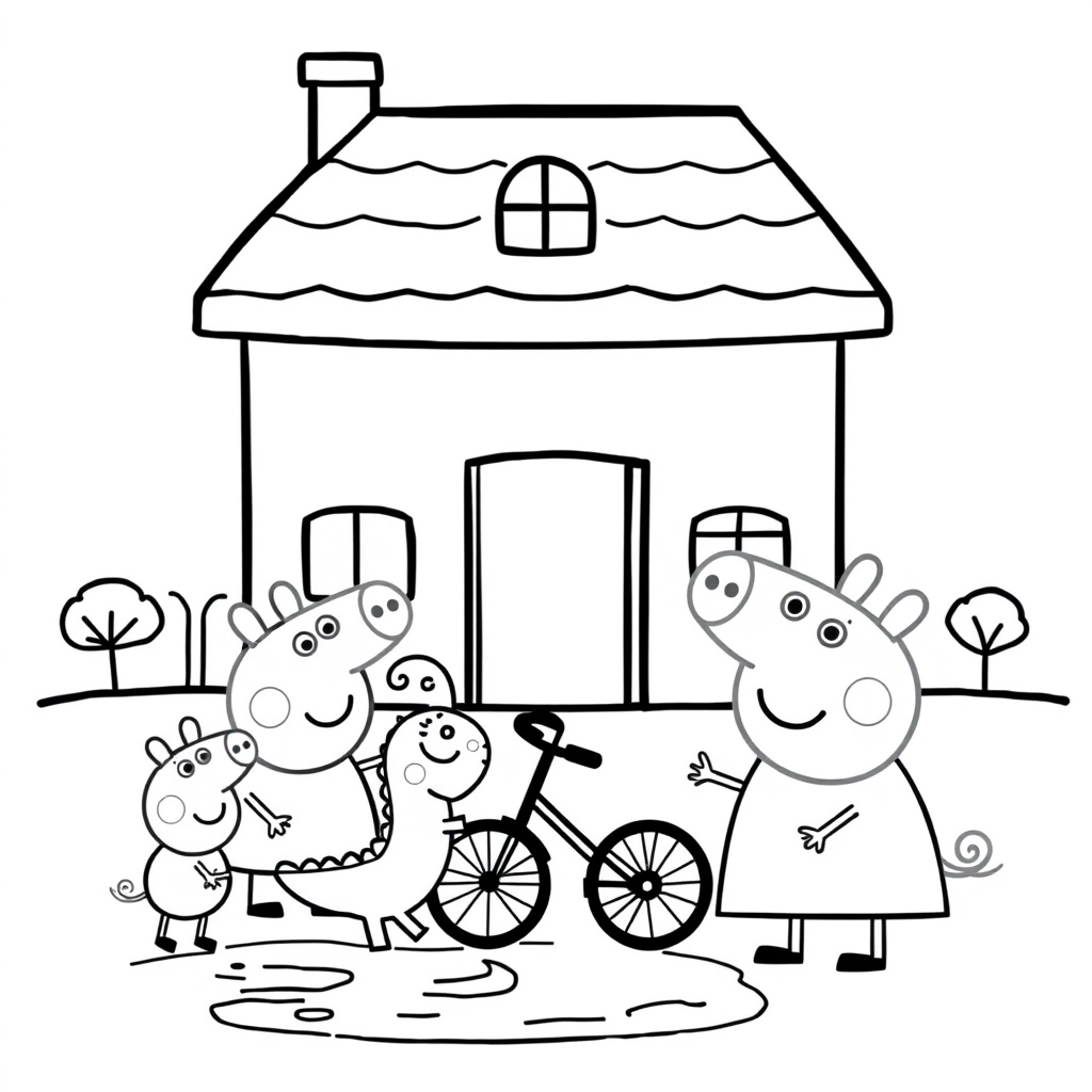 Libro para Colorear de Peppa Pig