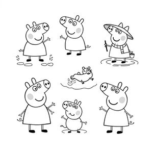 Libro para Colorear de Peppa Pig