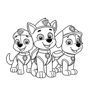 Equipo de la Patrulla Canina: Misiones para Colorear