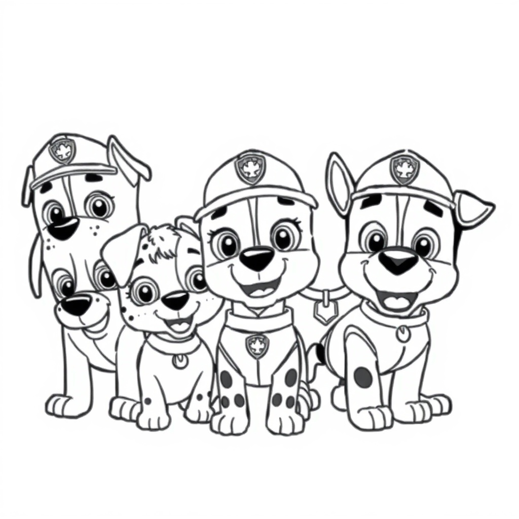 Libro de Colorear de Patrulla de Cachorros