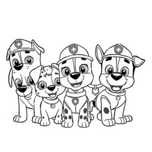 Libro de Colorear de Patrulla de Cachorros