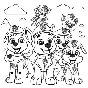 Libro para Colorear de Patrulla Canina