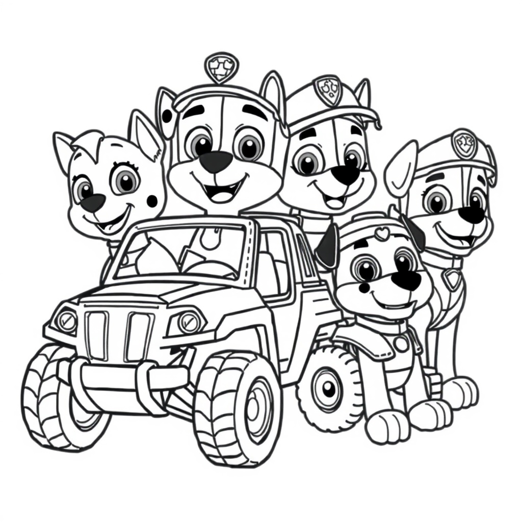 Kolorowanka Psi Patrol