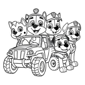 Libro para Colorear de Patrulla Canina