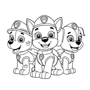 Kolorowanka z Psiego Patrolu