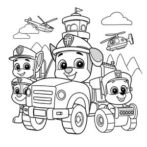 Libro para colorear de la Patrulla Canina