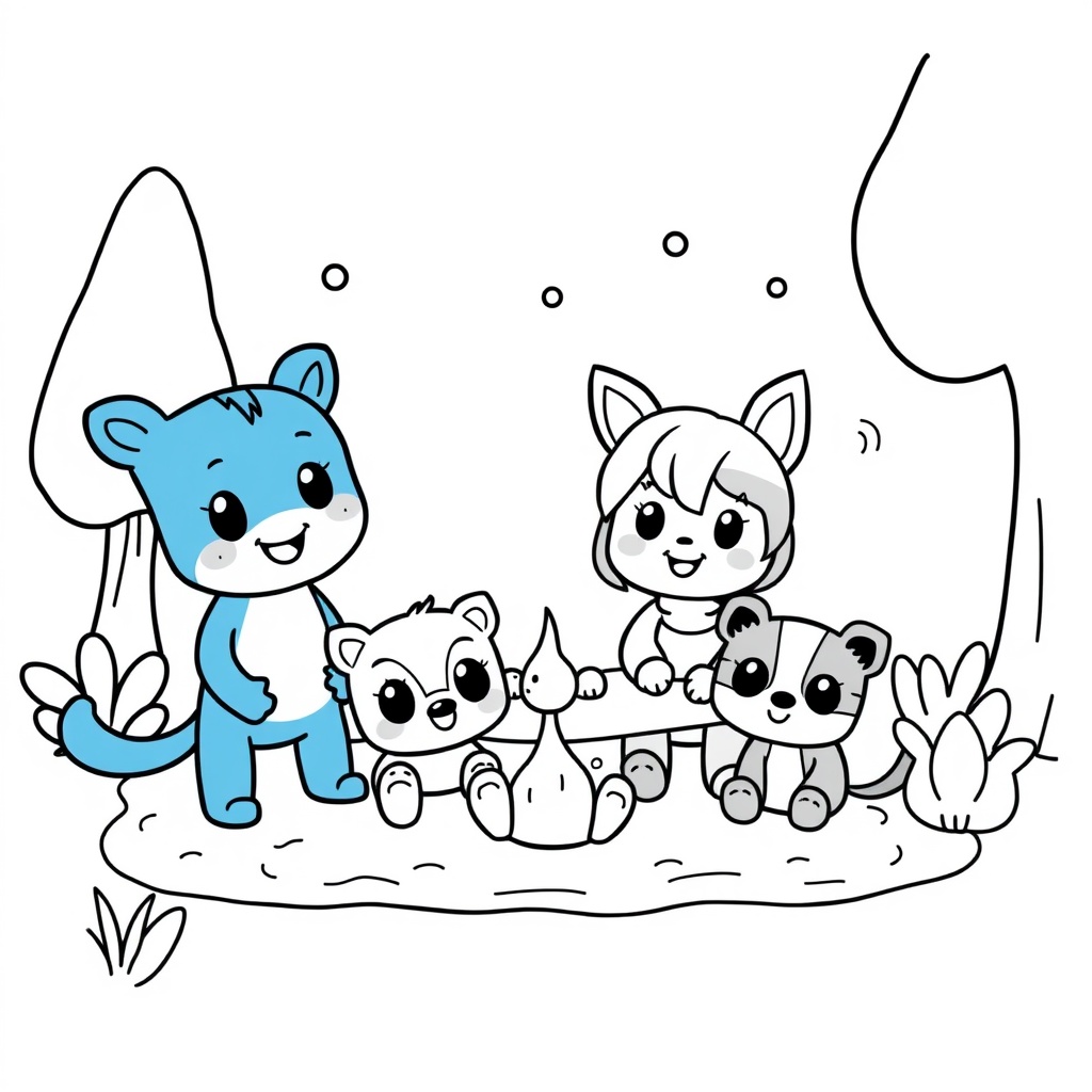 Libro para Colorear de Bluey