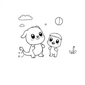 Libro para Colorear de Bluey