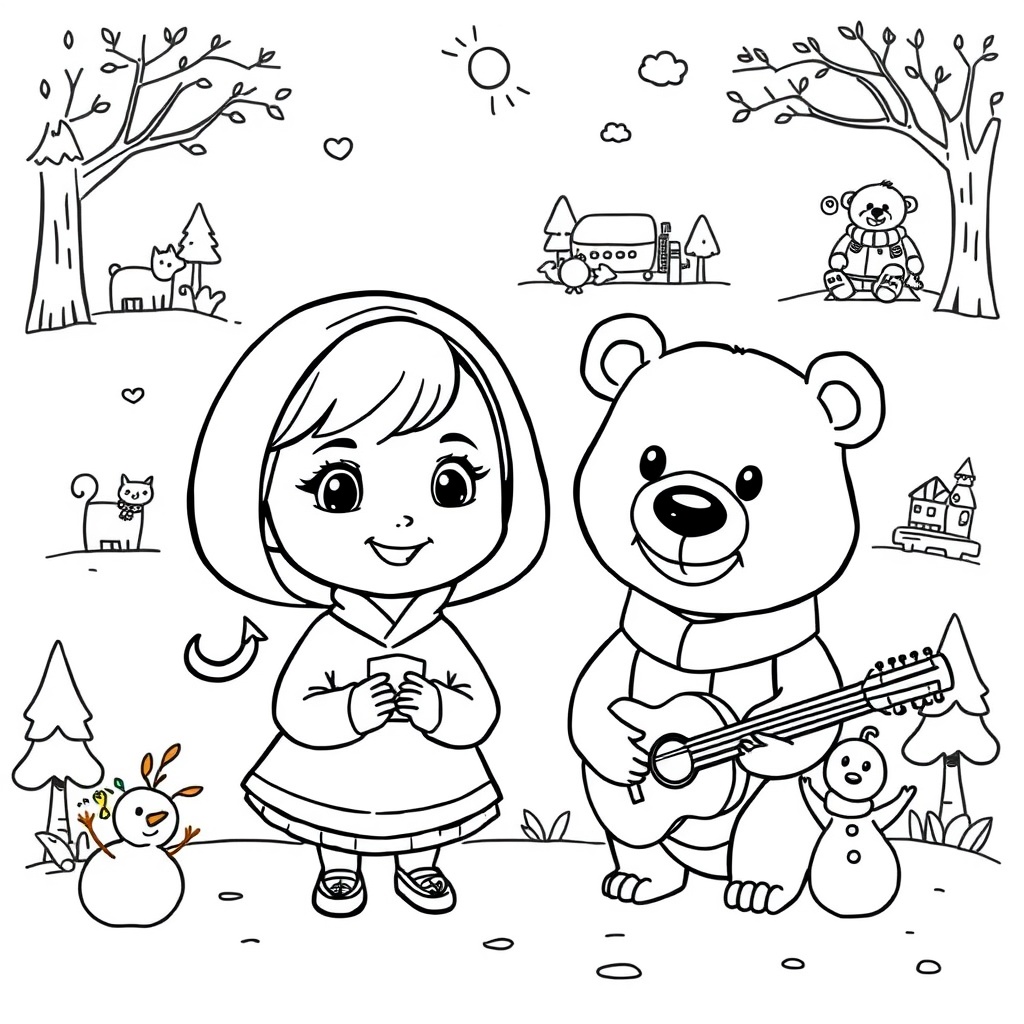 Masza i Niedźwiedź - Barwne Przygody