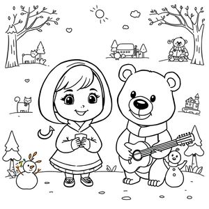 Masha y el Oso - Aventuras Coloridas