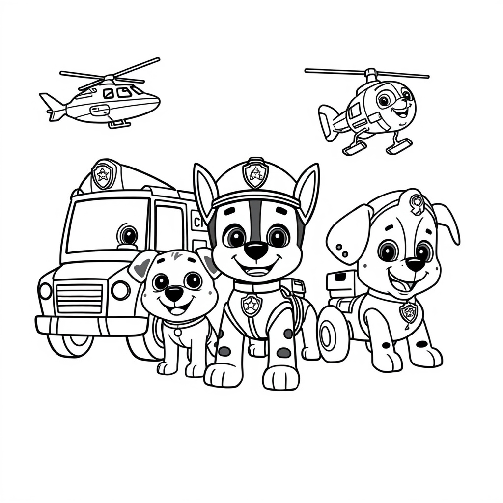 Kolorowanka: PAW Patrol - Psi Patrol