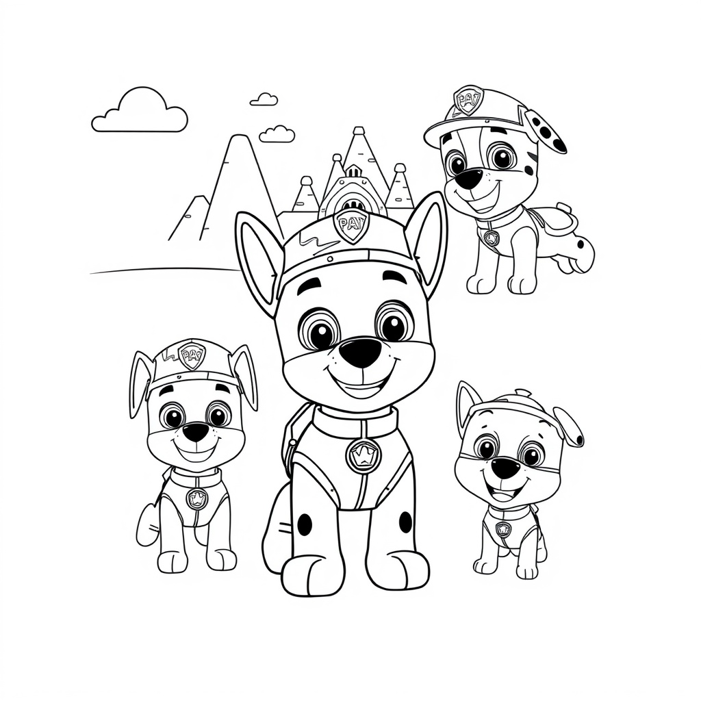 Libro de Colorear de la Patrulla Canina