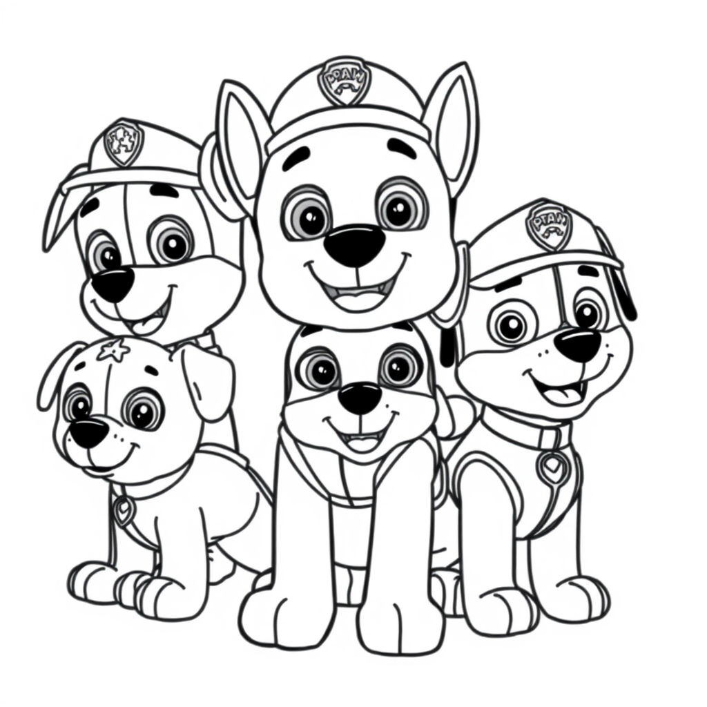 Libro de Colorear de La Patrulla Canina