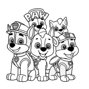 Libro para Colorear de Patrulla de Cachorros