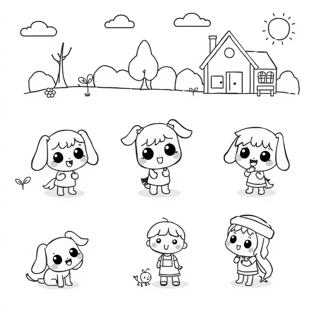 Libro para Colorear de Bluey