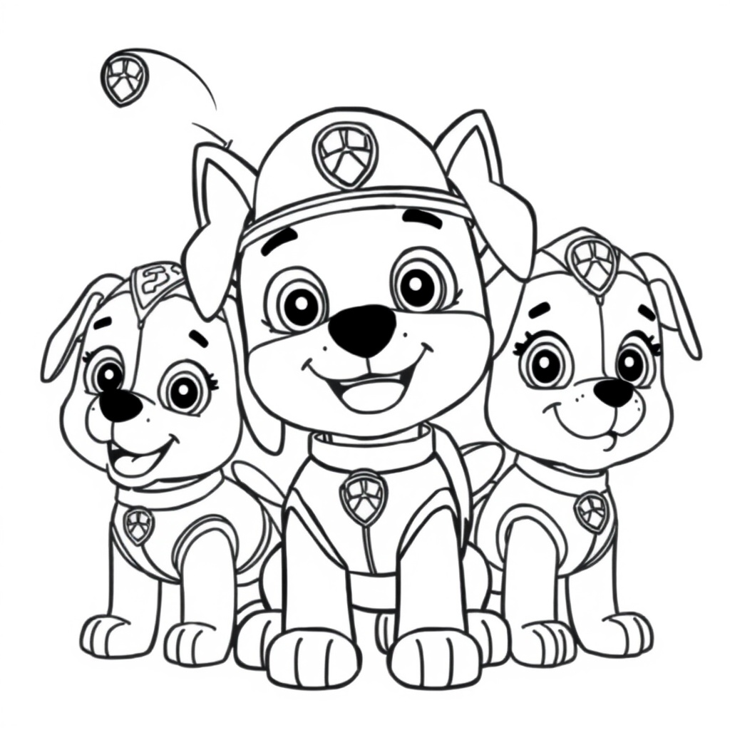 Kolorowanka PSI Patrol