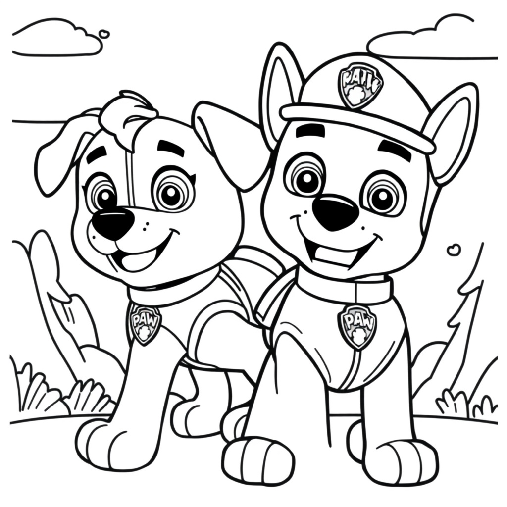 Libro para Colorear de la Patrulla Canina
