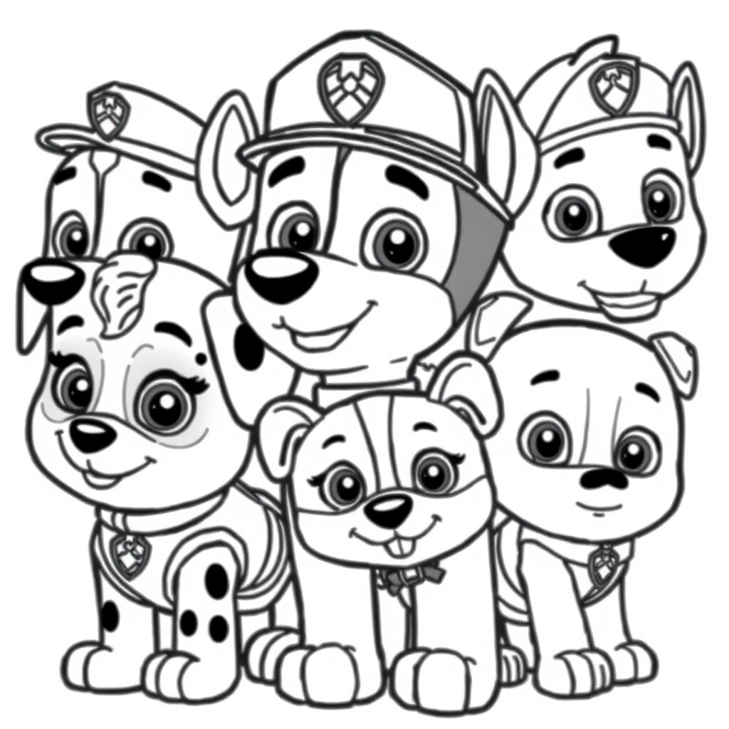 Libro para Colorear de Patrulla Canina