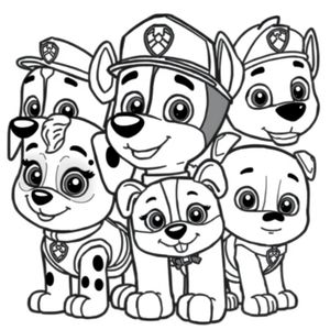 Libro para Colorear de Patrulla Canina