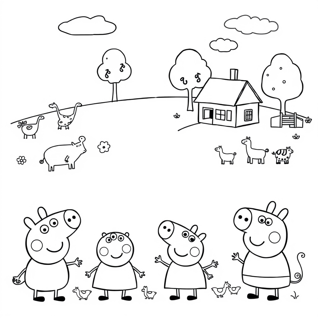 Libro para Colorear de Peppa Pig
