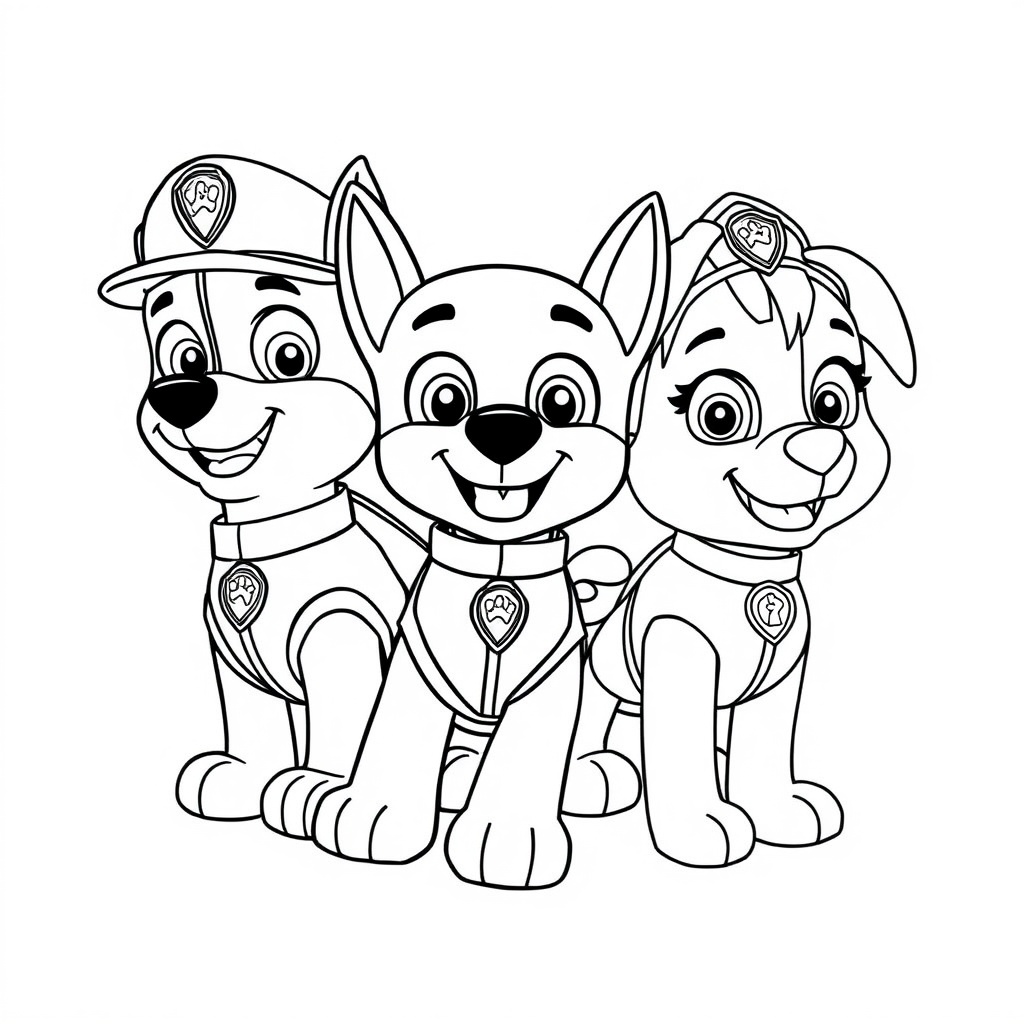 Libro para Colorear de PAW Patrol