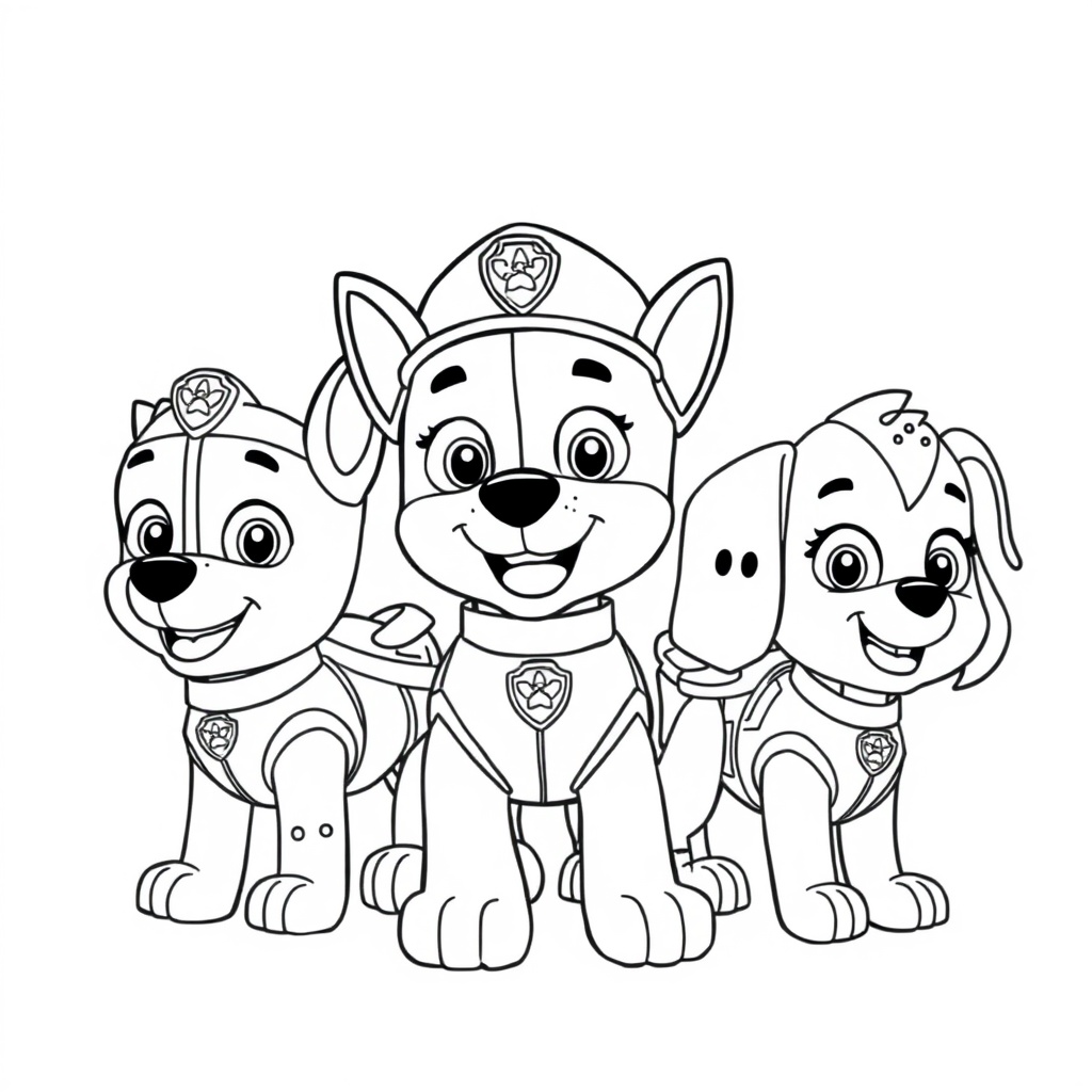 Páginas para Colorear de La Patrulla Canina