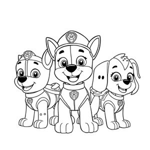 Páginas para Colorear de La Patrulla Canina