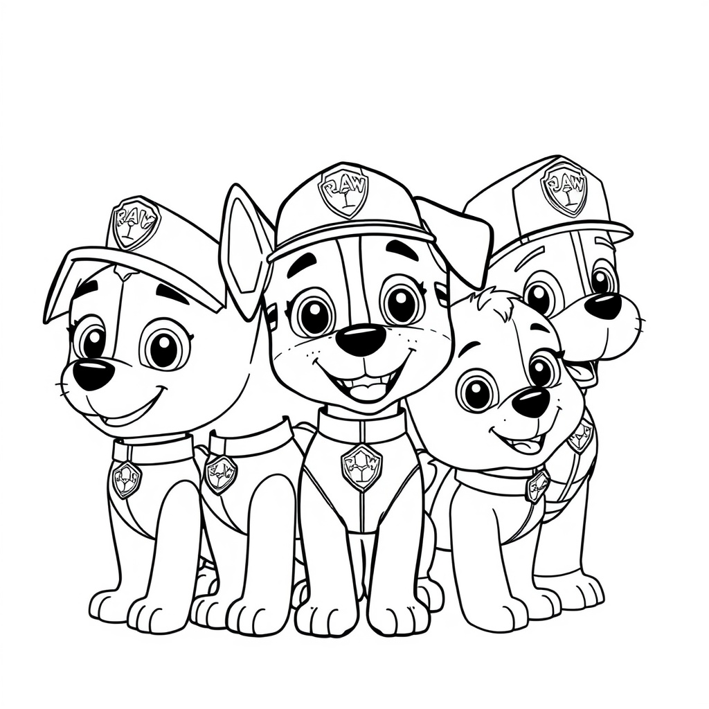 Kolorowanka Psi Patrol