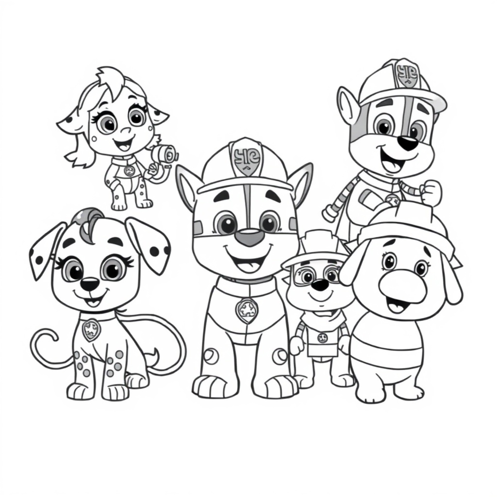 Libro de Colorear de Patrulla Canina