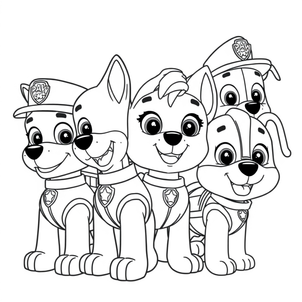 Psi patrol Kolorowanka