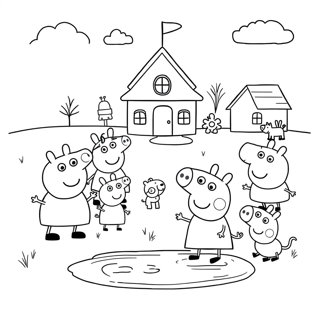Libro para Colorear de Peppa Pig