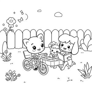 Páginas para Colorear de Bluey