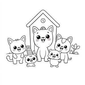 Libro para Colorear de Bluey