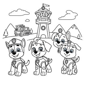 Libro para Colorear de Patrulla Canina