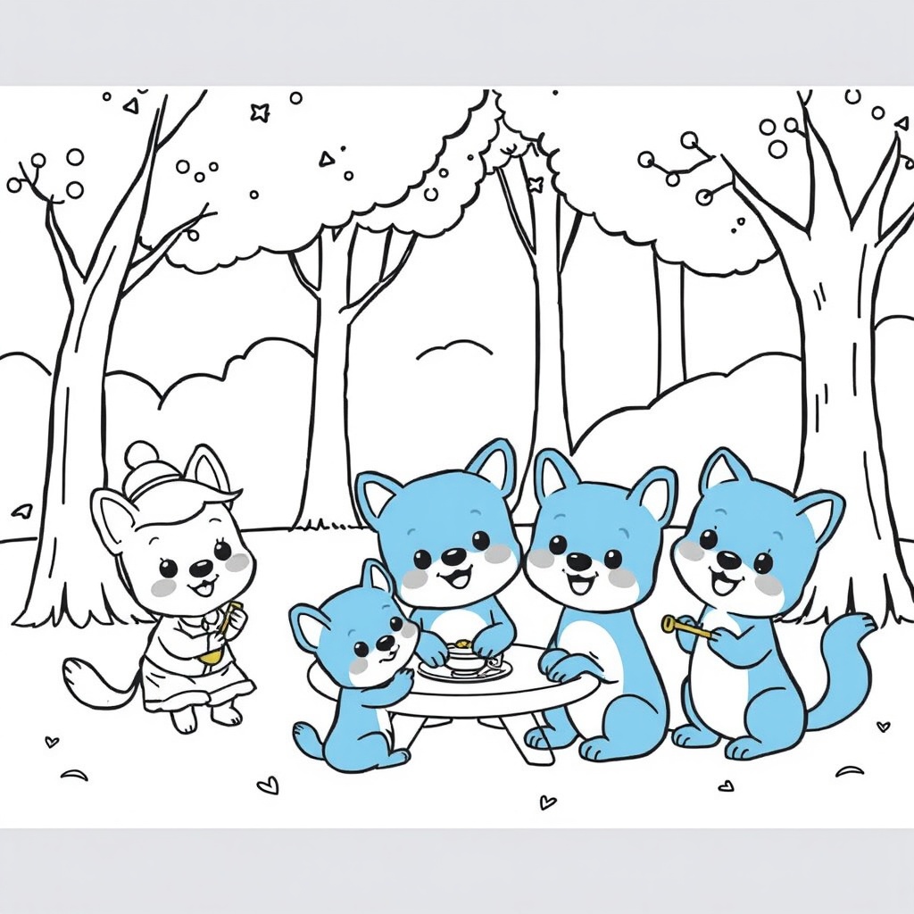 Libro para colorear de Bluey