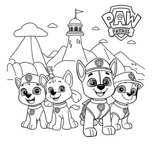 Libro para Colorear: Patrulla de Cachorros